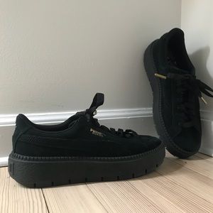 puma trace platform black
